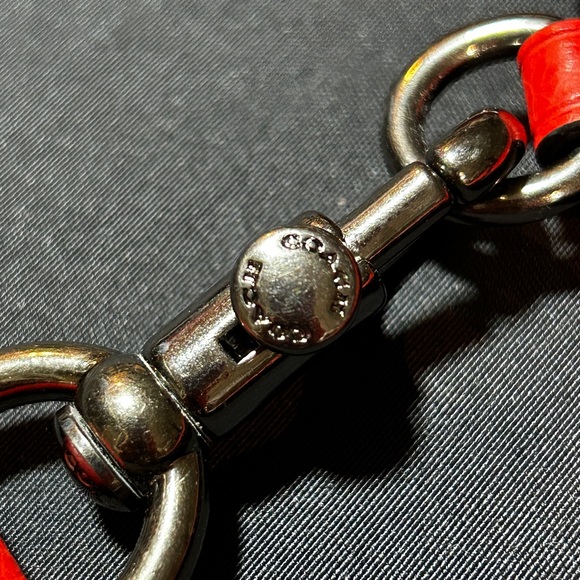 Coach Beckett Slim Pouch Clutch Purse Handbag Red Wristlet - Picture 3 of 7